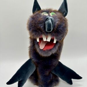 Vintage Puppet Safari Googly Eyes Monster Wolf Puppet Monkey Merchant Made in US